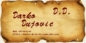 Darko Dujović vizit kartica